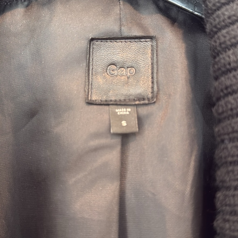 Leather Jacket Gap - image 3
